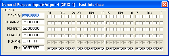 GPIO4 Fast Interface (32-bit)