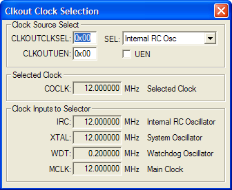 Clkout Clock Selection