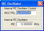 Internal RC Oscillator