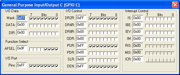 General Purpose Input/Output Port C (GPIOC)