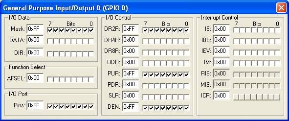 General Purpose Input/Output Port D (GPIOD)