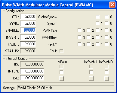 Pulse Width Modulator Module Control (PWM MC)