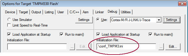Configure the device for tracing
