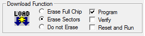 Flash Download Setup - Download Function