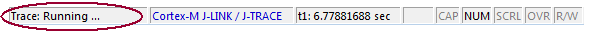 Trace Status Bar