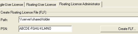 License Management Dialog
