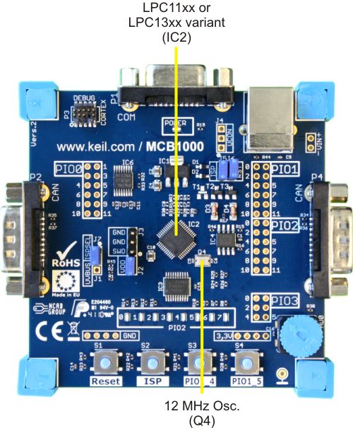 MCB1000 Board Microcontroller