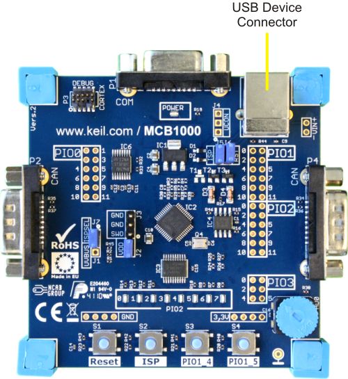 MCB1000 Board USB Connector