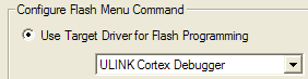 Use Target Driver Option