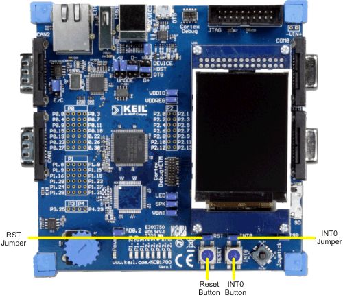 MCB1700 Board Buttons