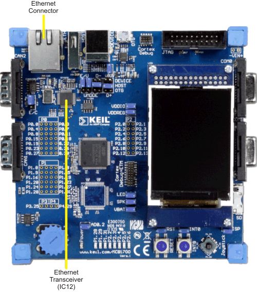 MCB1700 Board - Ethernet Interface