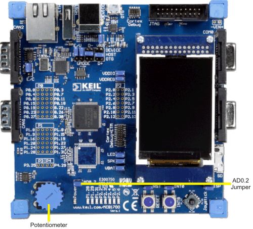 MCB1700 Board with Potentiometer