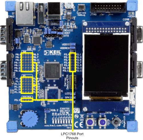 MCB1700 Board Prototyping Area