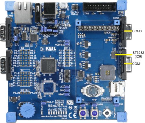 MCB1700 Board Serial Ports