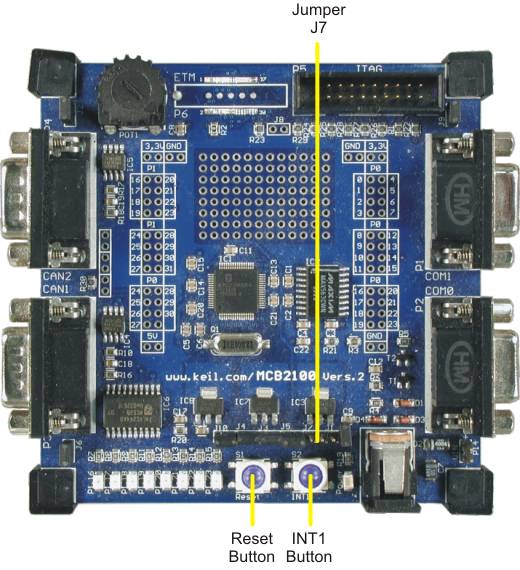 MCB2100 Board Buttons