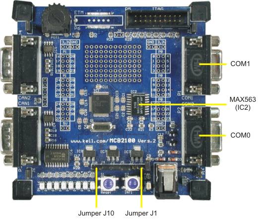 MCB2100 Board Serial Ports