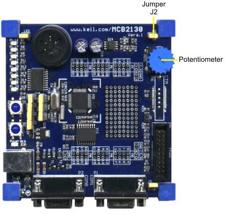MCB2130 Board Potentiometer