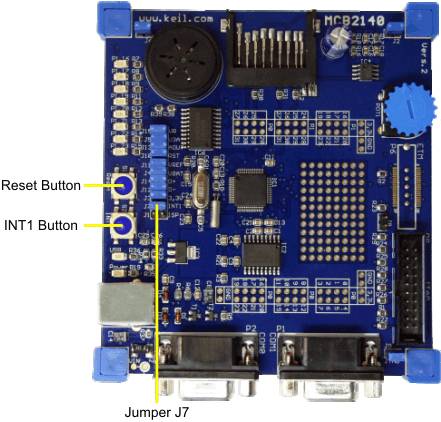 MCB2140 Board Buttons