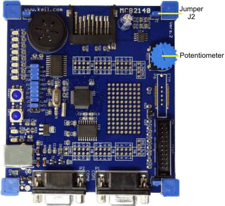 MCB2140 Board with Potentiometer