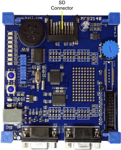 MCB2140 Board with SD Connector