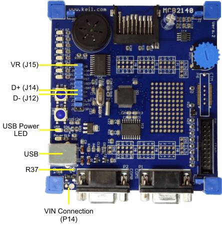 MCB2140 Board USB
