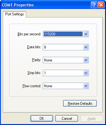 HyperTerm Properties Dialog