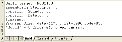 Output Window