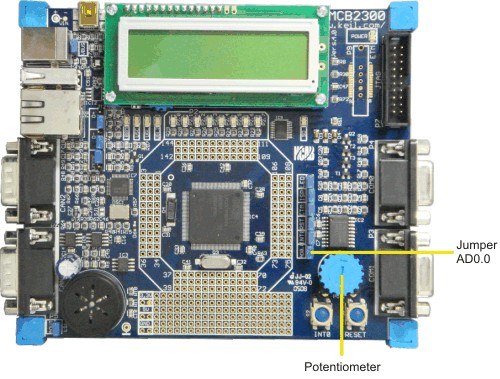 MCB2300 Board with Potentiometer