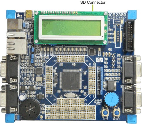 MCB2300 Board with SD Connector