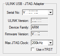 Target Driver Setup - ULINK2 Adapter