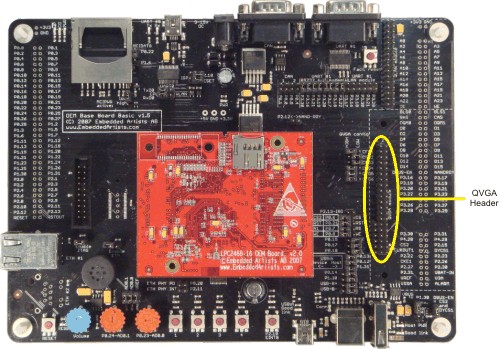 MCB2400 QVGA Module Header