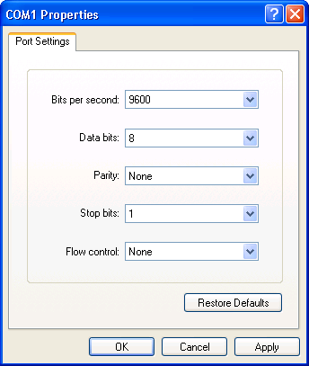 HyperTerm Properties Dialog