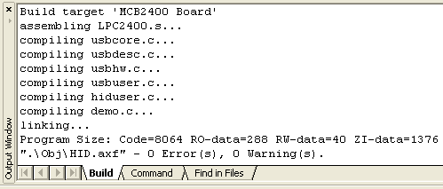 Output Window
