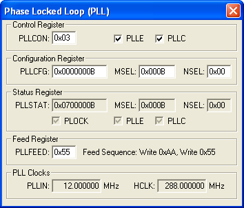 PLL Simulation Dialog