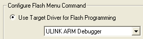 Use Target Driver Option