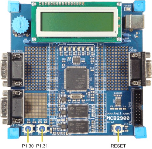 MCB2900 Board Buttons