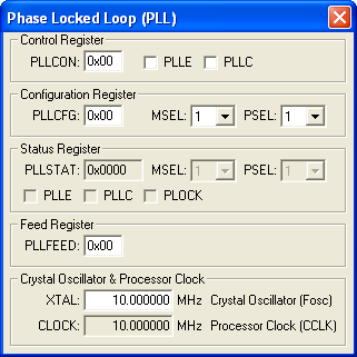 PLL Simulation Dialog