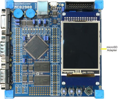 MCB2929 Board with microSD Connector