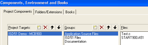 Components, Environments and Books Dialog