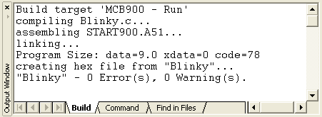 output window