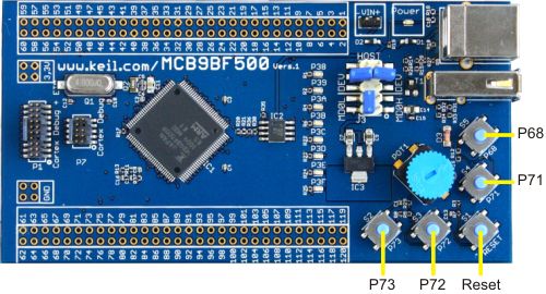 MCB9B500 Board Buttons