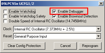 Configuring the 89LPC952 Using Flash Magic