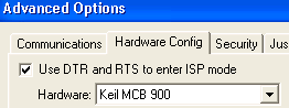 Flash Magic Advanced Options Dialog