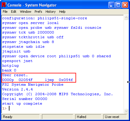 FS/2 Debugger Output