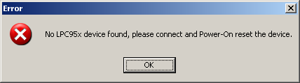 Error message box