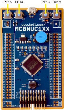 MCBNUC1xx Board Buttons