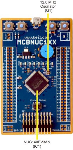 MCBNUC1xx Board MCU