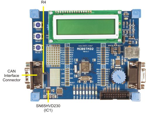 MCBSTM32 Board CAN Interface