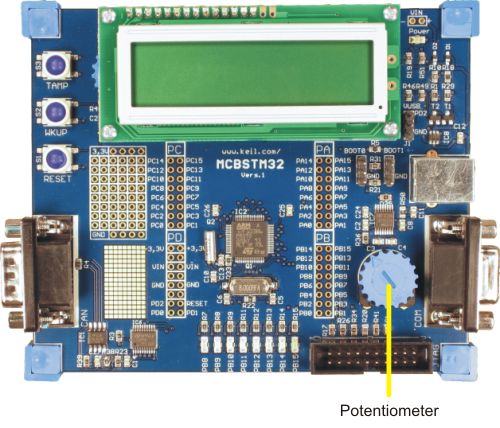 MCBSTM32 Board Potentiometer