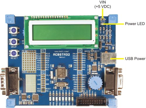 MCBSTM32 Board Power Connector